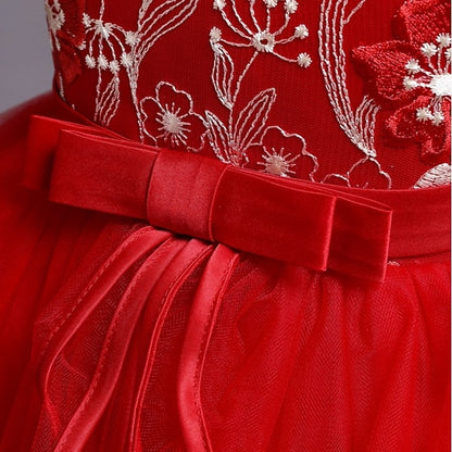 Dress Girl Sleeveless Sequin Kids Flower Girls'