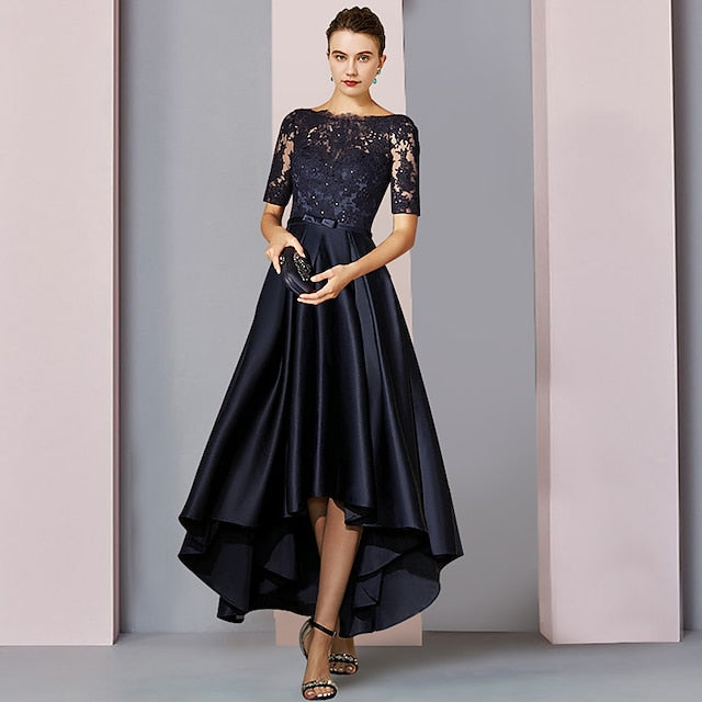 Mother Low of the Dress Elegant Guest A-Line Bride High Wedding