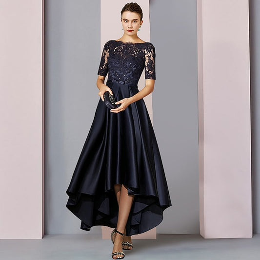 Mother Low of the Dress Elegant Guest A-Line Bride High Wedding