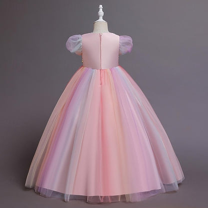 Flower Dress Sequin Party Girls' Girl Kids