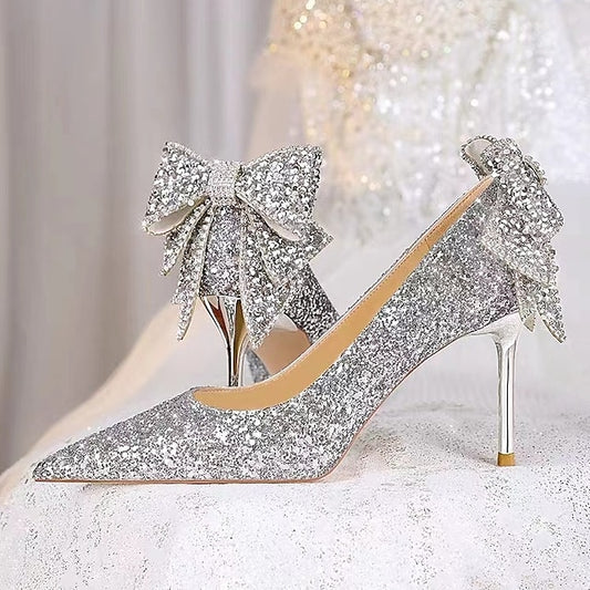for Closed Bride Wedding Women Pointed Shoes Bridesmaid Toe