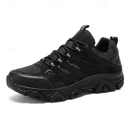 Men's Beige Outdoor Hiking Sneakers - Lightweight