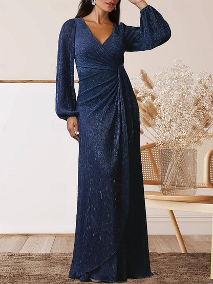 the Guest of A-Line Wedding Elegant Mother Bride Dress V Sweet