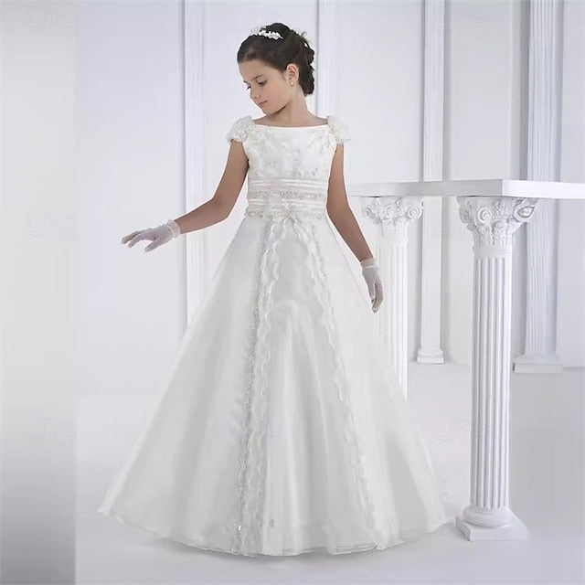 Kid's Girl Girls' Dress Flower Lace Formal