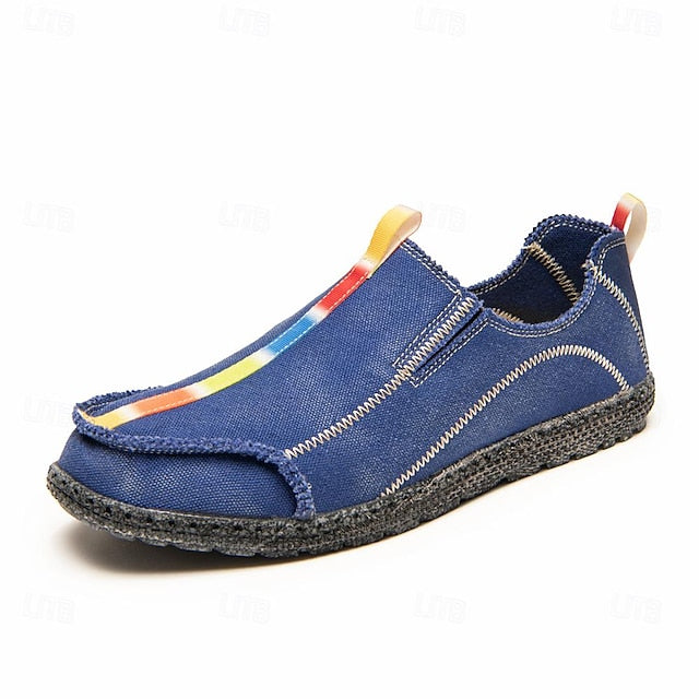 Men's Eco-Friendly Slip-On Canvas Shoes - Sustainable
