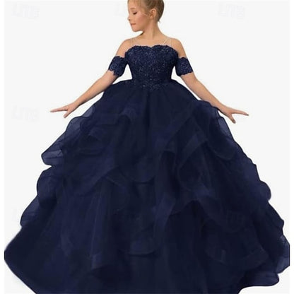 Girls' Flower Princess Dress Kid's Girl