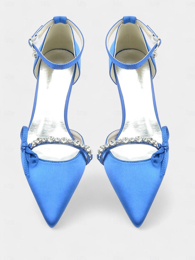 Kitten Shoes for Wedding Elegant Women – Heel Pointed-Toe