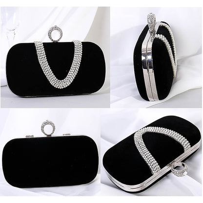 Bags Evening Bag Velvet Clutch Women's Wristlet