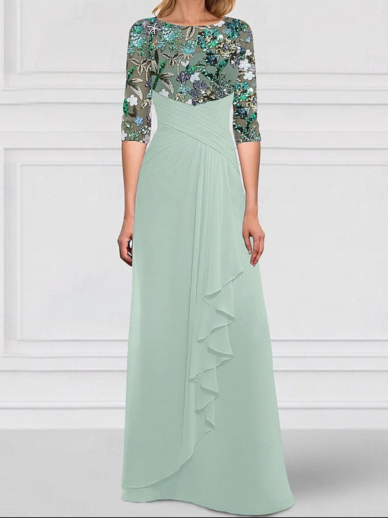 Dress Mother A-Line Bride Sparkle the SkyBeaded of Gown