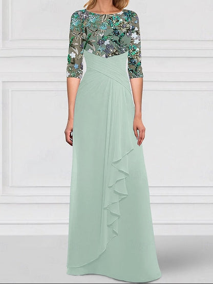 Dress Mother A-Line Bride Sparkle the SkyBeaded of Gown