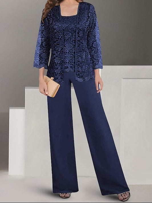 Mother Pantsuit Dress Guest Wedding Elegant the of Bride Square