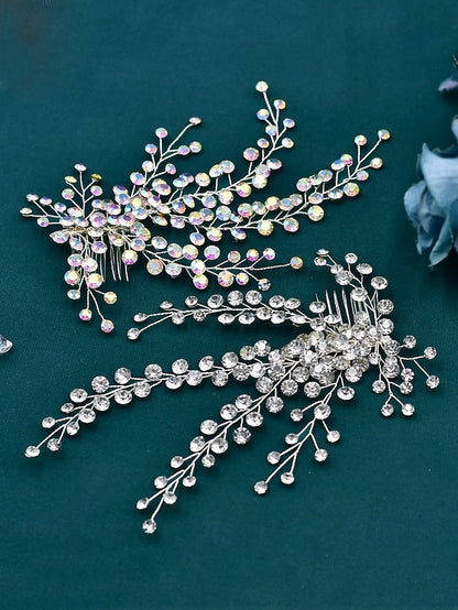 Bridal Flower Rhinestone Accessory Crystal – Hair Elegant and