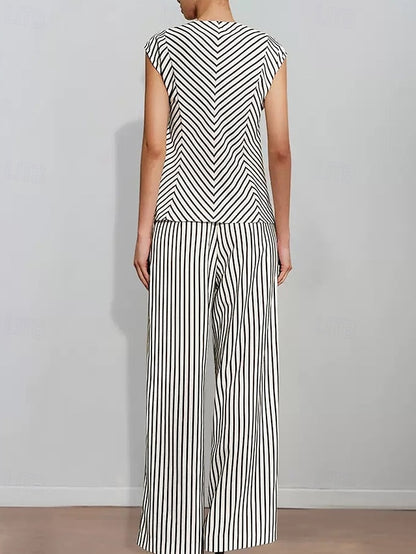Bride of Two Pantsuit the Piece Print Mother Striped