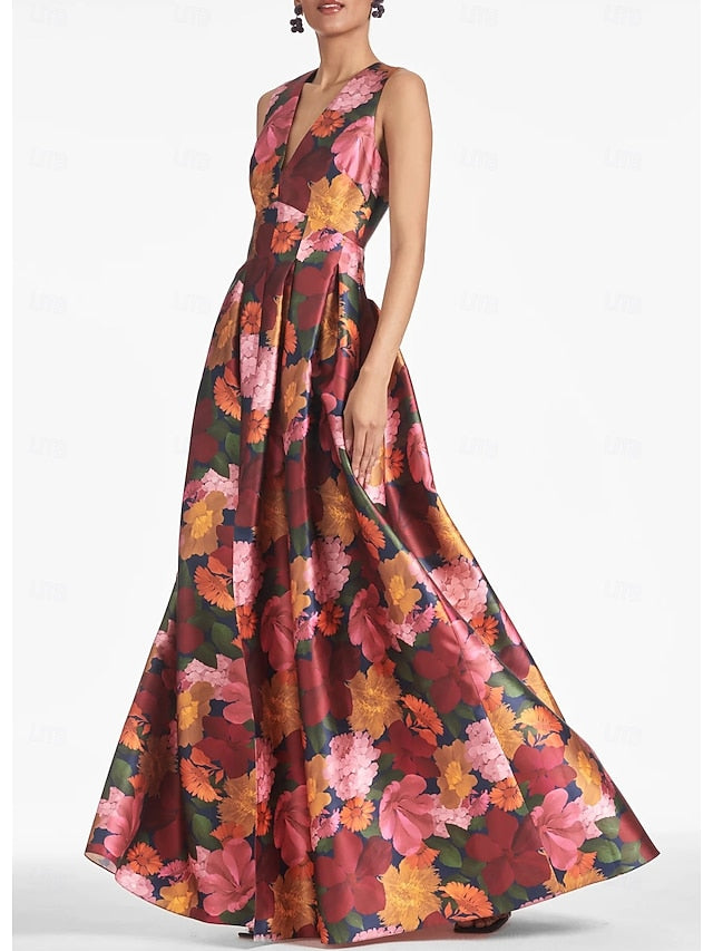 Evening A-Line Dress Split High Beach Gown Wedding Formal