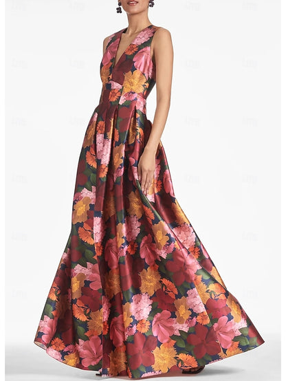 Evening A-Line Dress Split High Beach Gown Wedding Formal