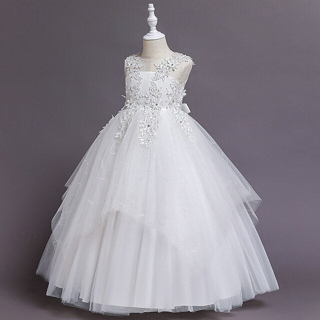 Girls' Flower Princess Dress Girl Kid's