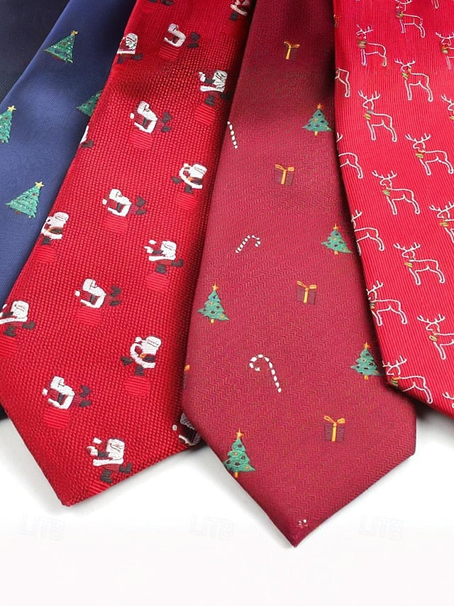 Christmas Men's with Santa Necktie