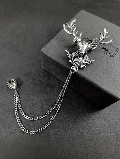 with Deer Brooch Christmas Lapel Men's Pin