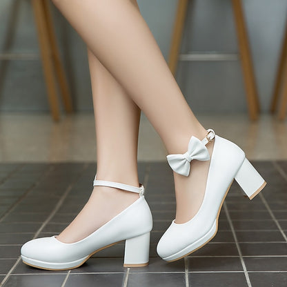 Shoes Jane Weddings Bow White for Perfect - Mary Girls'