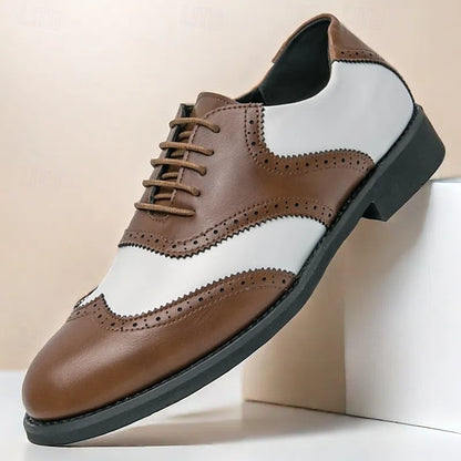 White Men's in Wingtip Oxford Shoes and Two-Tone Brogue