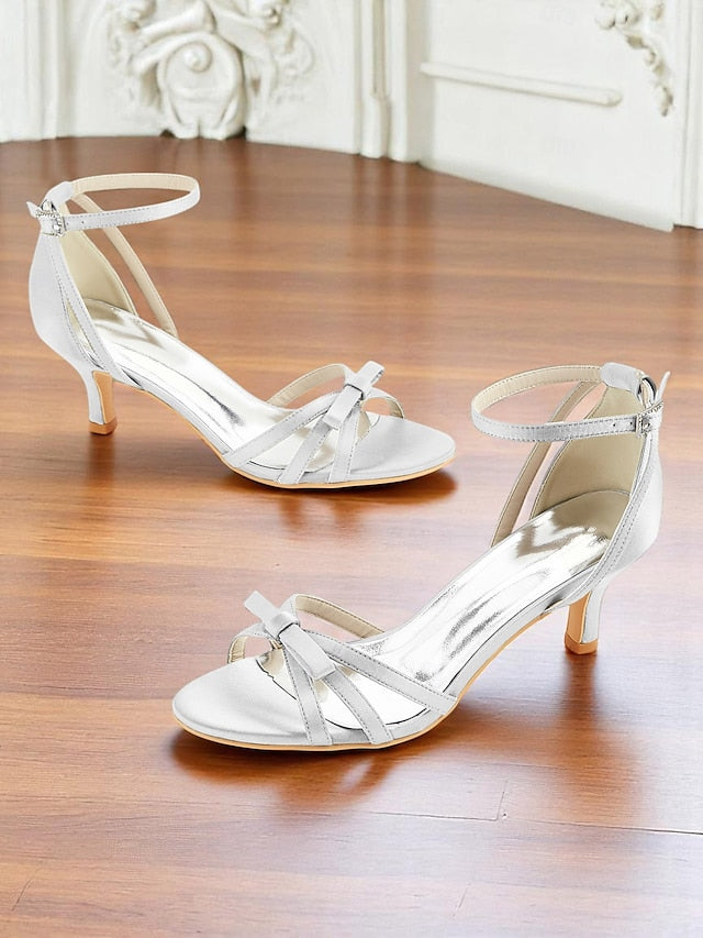 Strappy Green Vintage Women's Heel Kitten Satin 1950s