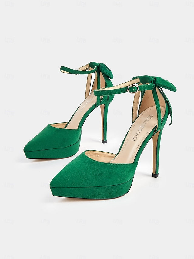 with Ankle Strap Platform Heels Elegant Stiletto Women's