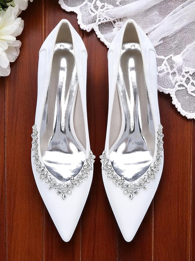 Pumps Pink Wedding Women's Block Heel Satin