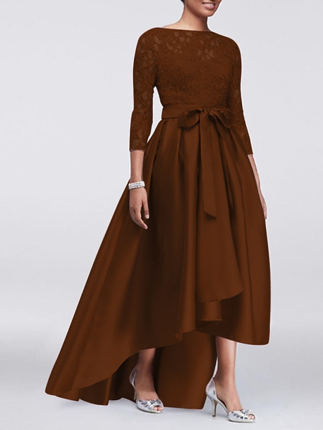 Guest the Wedding Mother Elegant Bride Dress of A-Line Size Plus