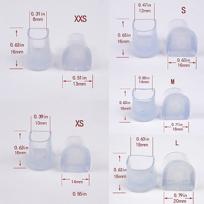 High Protectors Stiletto for Heel Anti-Slip Clear Women –