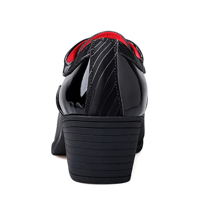 Stylish Lace-Up Formal – Shoes Men's Leather Patent