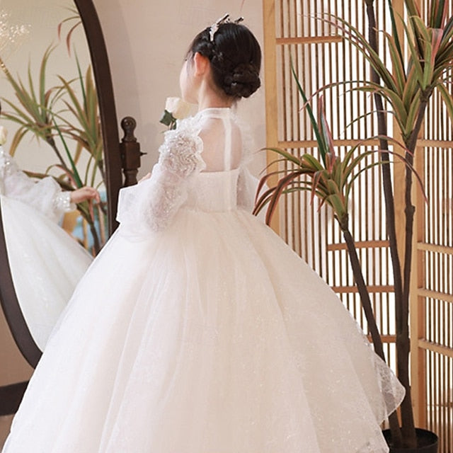 Girls' Flower Kid's Dress Princess Girl