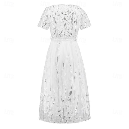 Mother Neck Elegant V Bride the A-Line Dress Sequin of