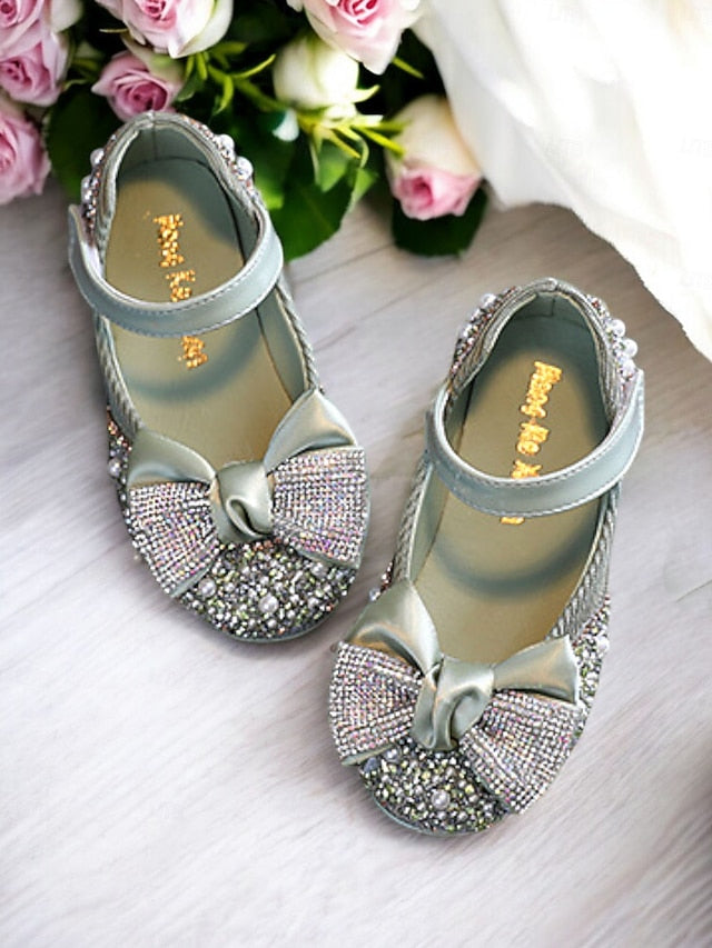 Glitter – Bow Sparkly Rhinestone Mary Jane Girls' Shoes