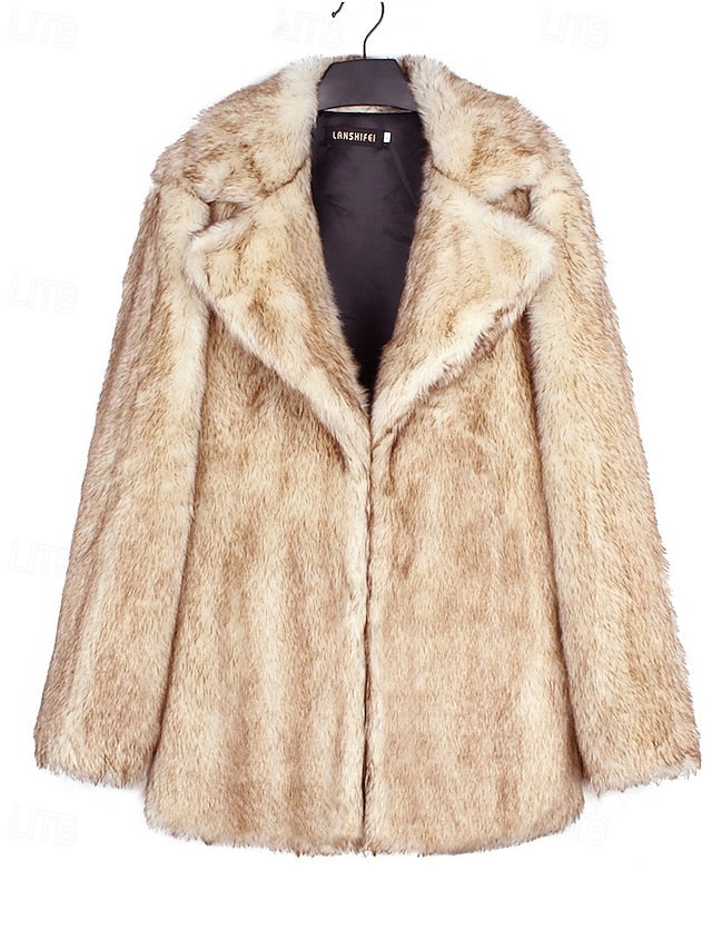 Warm Coat Comfortable Fur Faux Furs Women's