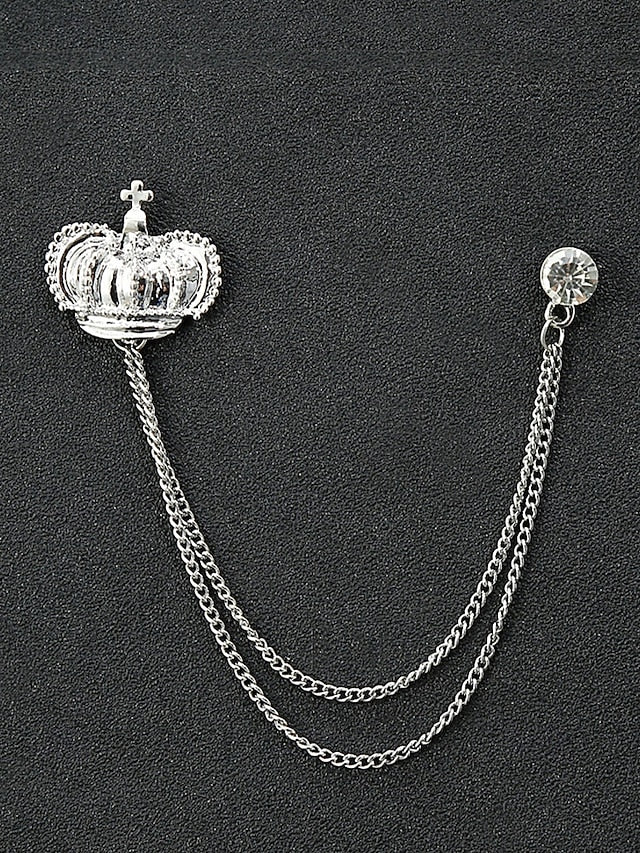 Collar Christmas Alloy – Pins Reindeer Elegant Men's