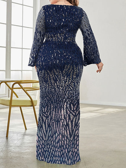 Elegant Plus Bride Size of the Curve Mother Party V Dress