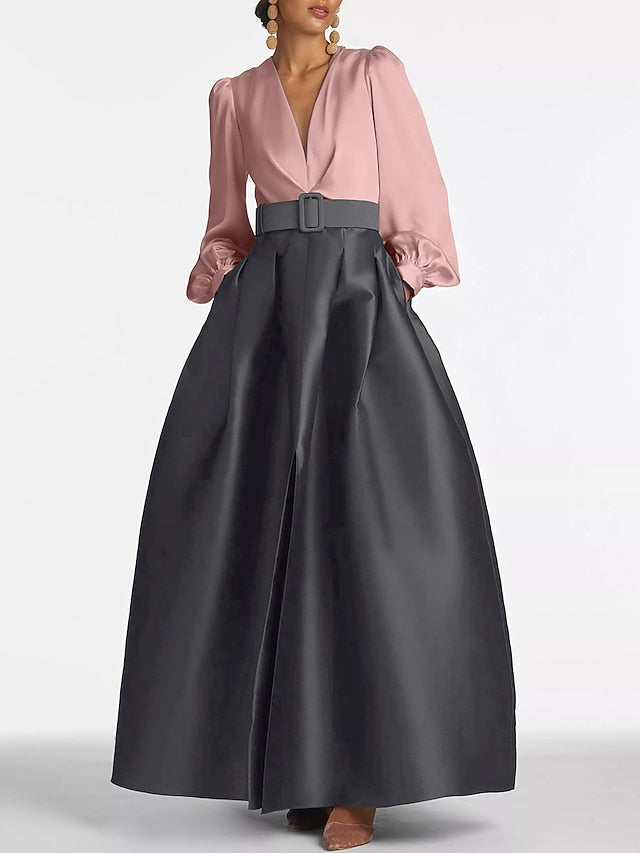 Split Evening Guest High Formal Gown Dress A-Line Wedding Floor