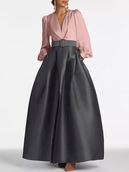 Split Evening Guest High Formal Gown Dress A-Line Wedding Floor