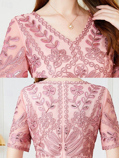 Elegant Mother V Bride of Vintage Dress the A-Line Party