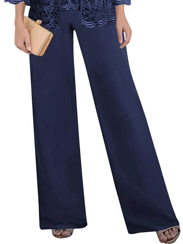 Mother Pantsuit Dress Guest Wedding Elegant the of Bride Square