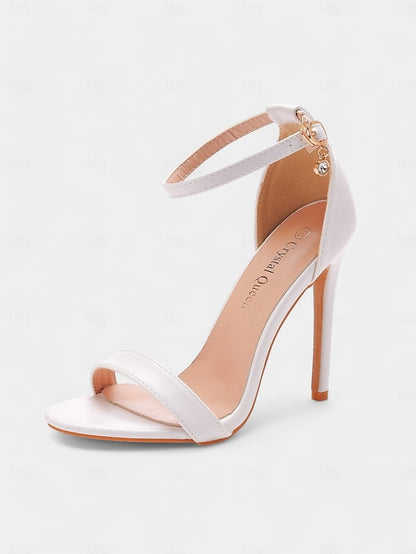Wedding Metallic Stiletto Heel Sleek – for Sandals Women