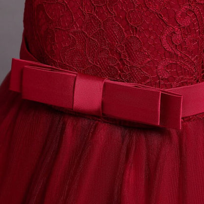 Dress Floral Girls' A Kids Little Plain Line Party