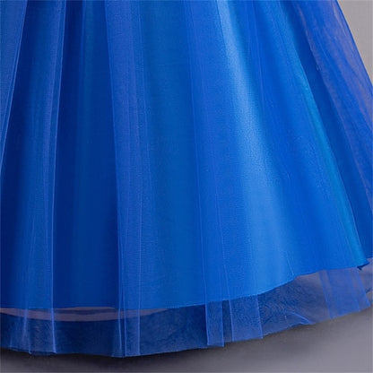Party Color Dress Girls' Kids Cosplay Solid