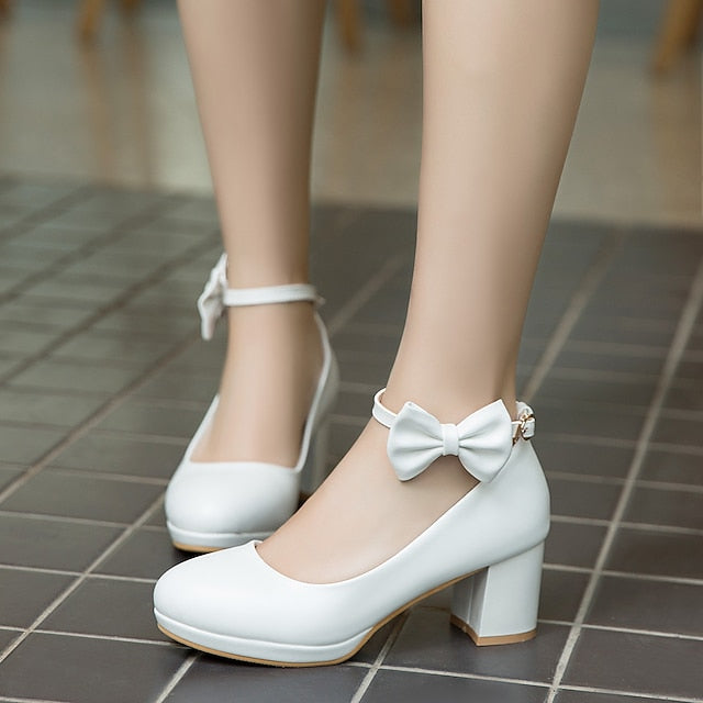 White Girls' Weddings - Shoes Jane Perfect Mary Bow for