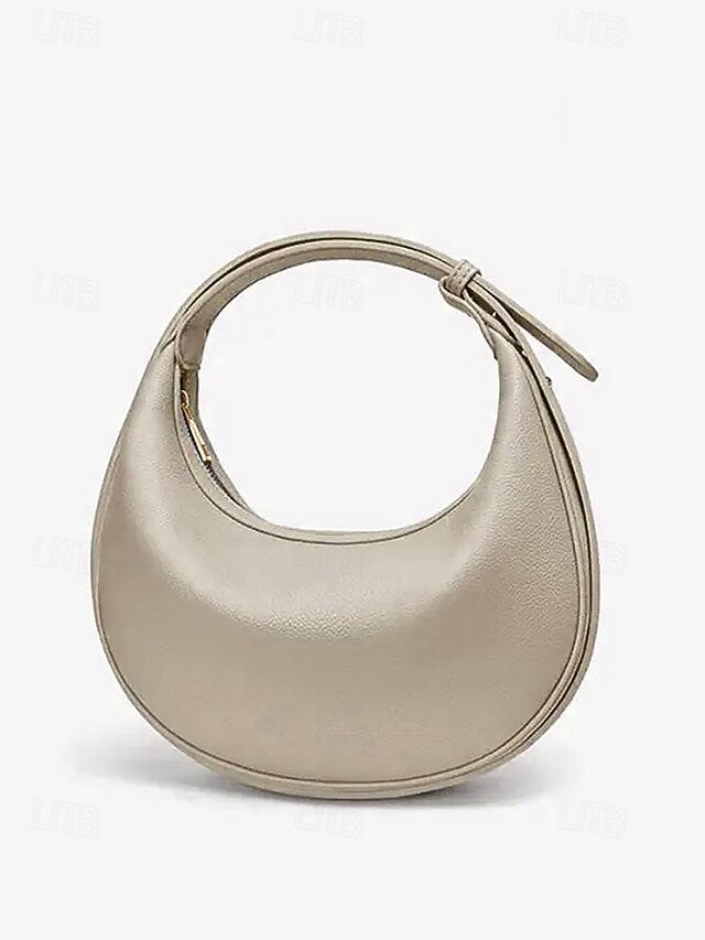 Women's - Bag White Elegant Stylish Crescent Shoulder
