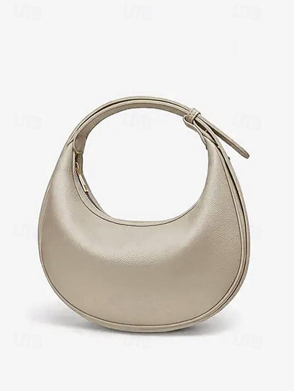Women's - Bag White Elegant Stylish Crescent Shoulder