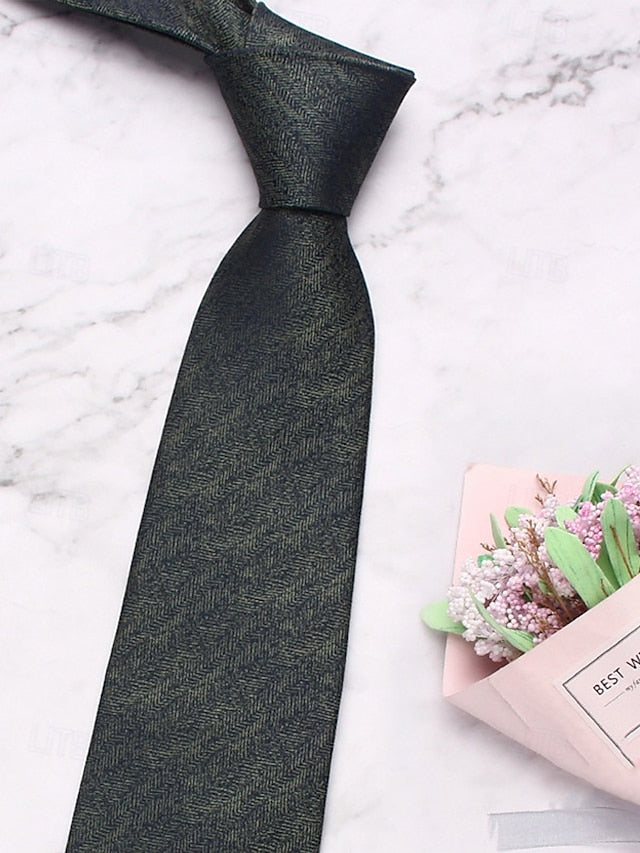 Herringbone – Polyester Tie Christmas Stylish Men's