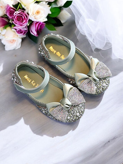 Glitter – Bow Sparkly Rhinestone Mary Jane Girls' Shoes