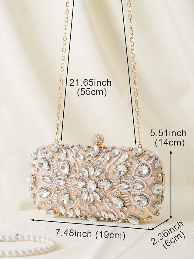 Women's Clutch Crystal-Embellished Bag