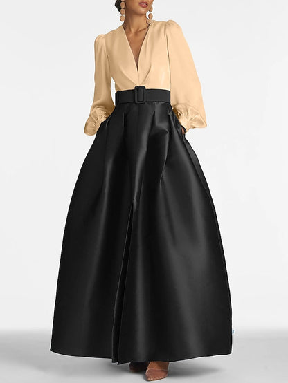 Split Evening Guest High Formal Gown Dress A-Line Wedding Floor